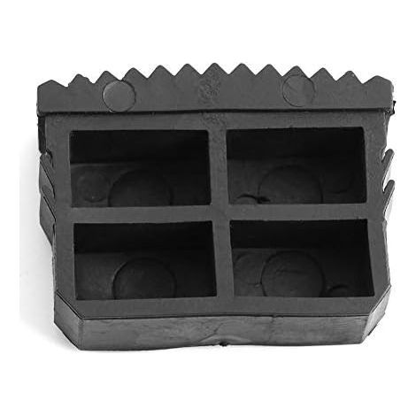 Patas antideslizantes para escaleras, patas de goma para escalones, patas de repuesto para escalones, alfombrilla acolchada, suela de seguridad, color negro, 2 unidades (1/5)