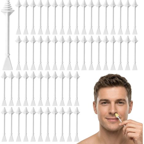 Lot de 150 bâtonnets de cire nasale pour homme - Pour le nettoyage des narines et l'épilation des poils du nez (1/5)