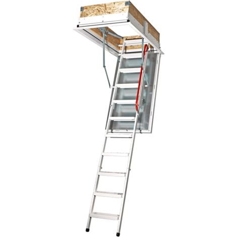 Wippro Dachbodentreppe Isotec Smart Brandhemmend Lukenmaß 140x70cm