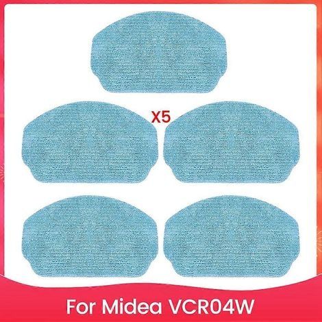 Lot de 5 chiffons de nettoyage pour aspirateur robot Midea VCR04W - Pièces de rechange et accessoires (1/5)