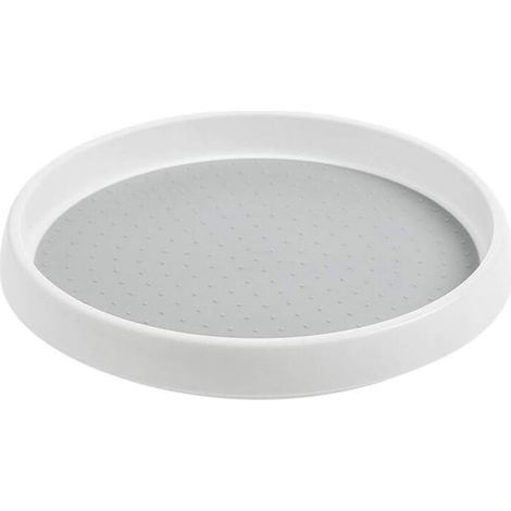 Porta spezie girevole, porta spezie, vassoio girevole in plastica, piatto girevole per spezie per mobile da cucina, 24,5 cm x 3,5 cm - Crezuo