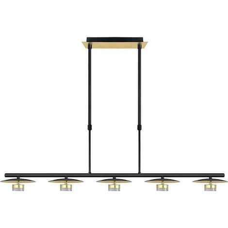Lampara ciudad del cabo 5l 30w 4000k negro/oro regx104x15 cm 2400 lm (1/5)