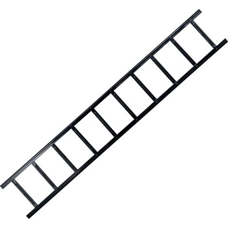 DAPRONA Schneefanggitter Dach, Schneeschutz, Schneefang, einfache Montage an Dachziegel, TÜV Rheinland zertifiziert - 200cm Schwarz