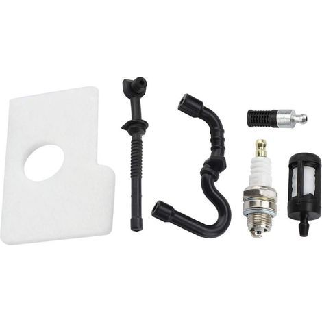 Kit filtre à air et bougie d'allumage pour tronçonneuse Stihl 017 018 MS170 MS180 (1/5)