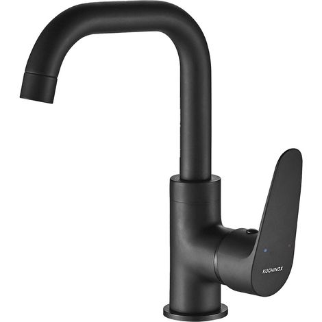 Grifo de lavabo de pie Black Sagra (1/3)