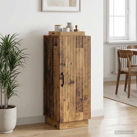 vidaXL Buffet Bois ancien 33 x 34,5 x 87 cm Bois d'ingénierie (1/5)