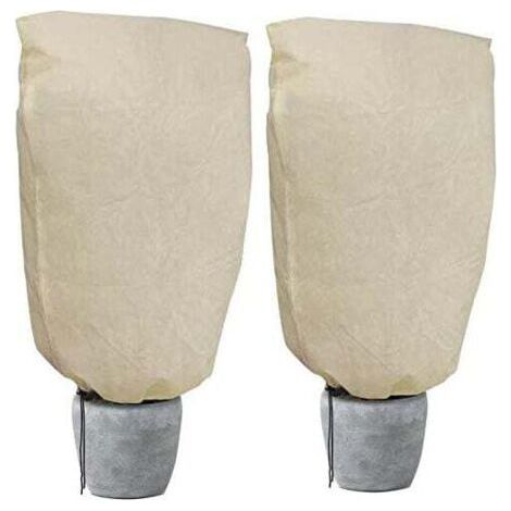 Pair Pflanzenschutzabdeckung, preisgünstige Winterabdeckung, großes Fassungsvermögen (2er-Pack) – 100 x 80 cm
