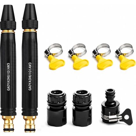 High Pressure Garden Hose Tips, High Pressure Watering Nozzle, Lance for Garden Hose, Powerful Jet for Garden, Car and Outdoor Cleaning (1/5)