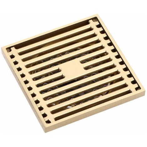 1 pièce siphon de sol, crépine carrée 10x10 cm, drainage rapide, anti-odeurs, auto-nettoyage, pour salle de bain cuisine balcon (1/4)