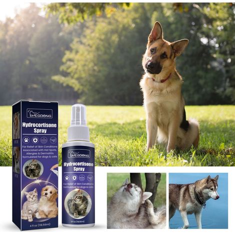 Pflegespray für Haustiere, gegen Milben und Insekten, reinigt und pflegt Haut und Fell, geeignet für Katzen und Hunde – 118,56 ml -- DE (1/5)