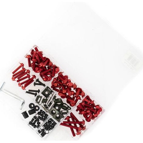 kit de visserie myra rouge boîte plastique 145x100x32 mm