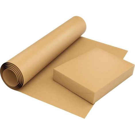 Papier kraft qualité naturel 90g en rouleau 100 cm X 280 M