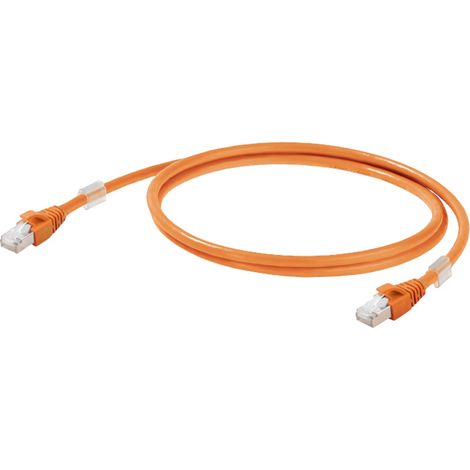 Weidmüller 2563810002 RJ45 Patchkabel CAT 6a S/FTP 0.20 m Orange 1 St.