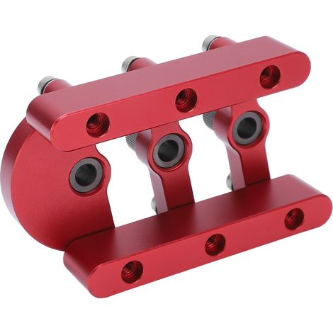 Gabarit de perçage 3 en 1 pour tourillons, autocentrant, guide de perçage pour assemblages de menuiserie, outil de positionnement des trous de perçage (1/5)