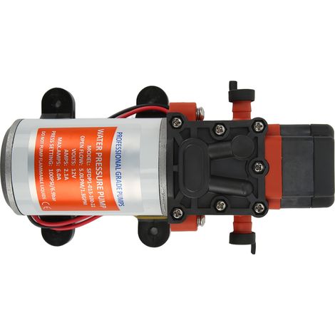 Pompe à membrane 1,3 GPM 100 PSI, usage intermittent, fixation standard industrie, pompe à diaphragme 2 chambres. (1/5)