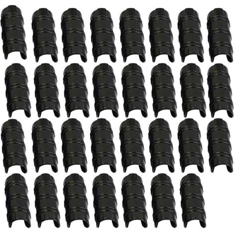 Serre Clip - Pince à Tuyau 32 mm - Pour Fixation de Bâches Filmes et Filets en Serre Jardin - Lot de 30 Pièces (1/5)