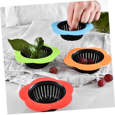 4 filtri a rete per piano di lavoro, filtro anti-intasamento, filtro per cucina, coperchio per scarico a pavimento (1/3)