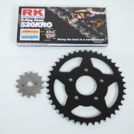 Kit chaîne France Equipement pour Moto Honda 125 CRM 1990 à 2003