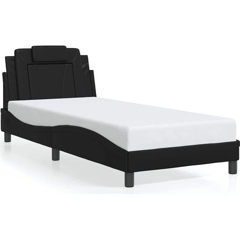 Maison Exclusive - Giroletto Viana senza Materasso Nero 80x200 cm in Similpelle (1/5)
