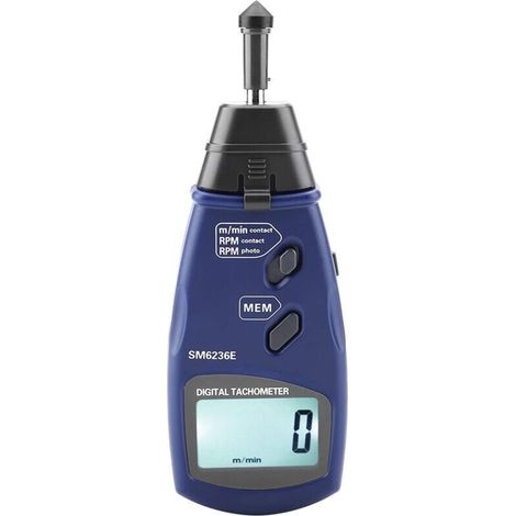 Tachymètre numérique, tachymètre professionnel sans contact avec contact laser avec précision de 2,5 à 99 999 tr/min, 5 chiffres 18 mm LCD numérique Tachymètre testeur de rotation Kit de tachymètre (1/5)