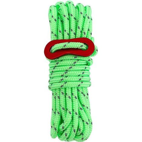 8-teiliges Zeltseil-Set mit Spannern, reflektierendes Zeltseil, Nylonseil für Camping, Wandern, Markisen und Zelte, 4 mm x 4 m (1/5)