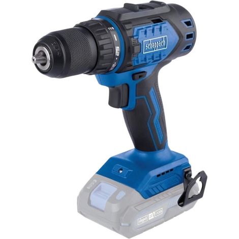 Scheppach Perceuse Visseuse à percussion sans fil IXES 20V - BC-DD60-X - Brushless - 60nM - 2 vitesses - Mandrin à serrage auto - LED & Clip de maintien inclus - Vendue sans batterie ni chargeur (1/3)
