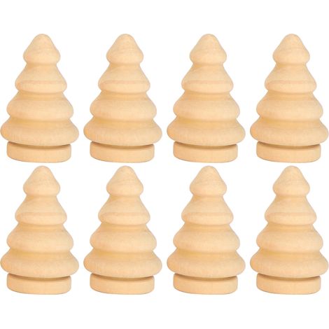 20 Pièces Figurines en Bois à Personnaliser pour Arbre de Noël - Activité Créative Enfants (1/5)