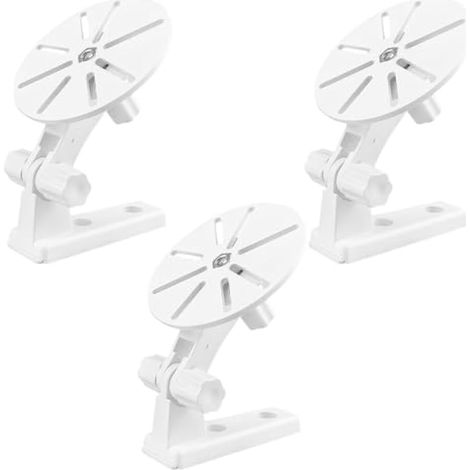 3pcs No-Drill Camera Mounting Bracket: Wall Mount Bracket for Security Cameras - CCTV Cam Holder Includes Installation Accessories (1/5)