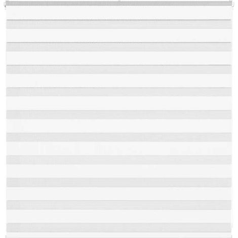 4014737 Store zèbre blanc 140x100 cm largeur du tissu 135,9cm polyester (1/5)