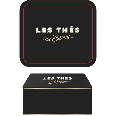 Boite de rangement en métal AU BISTROT Thé (1/2)