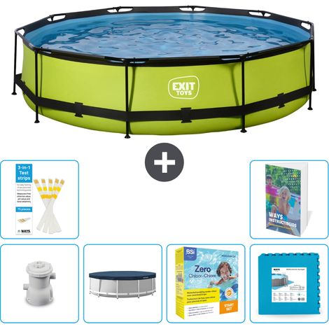 Exit Pool Rund - 360x76 cm - 7-teilig S218