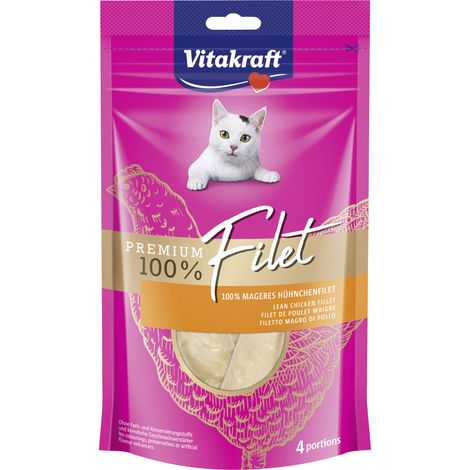 Vitakraft Premium Filet Huhn 4 Stück / 70g Katzenleckerlis (1/3)