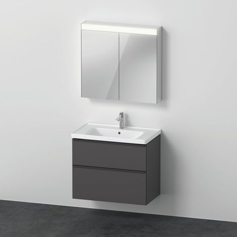 DU D-Neo Möbel-Set wandh. 800x480mm WT, WTU Ausz 1,SBK 1,SPS ,Graphit M. (1/2)