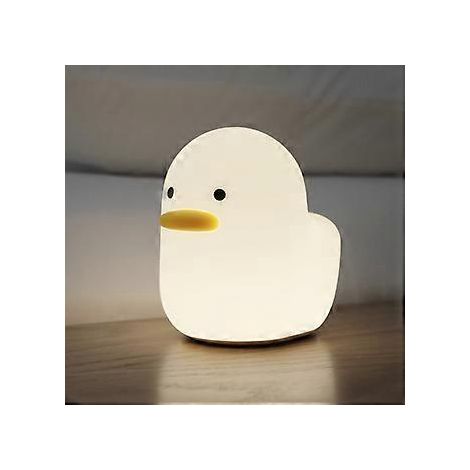 Veilleuse LED, lampe de chevet intelligente avec minuteur tactile, veilleuse canard rechargeable en silicone avec lumière chaude pour la chambre (1/5)