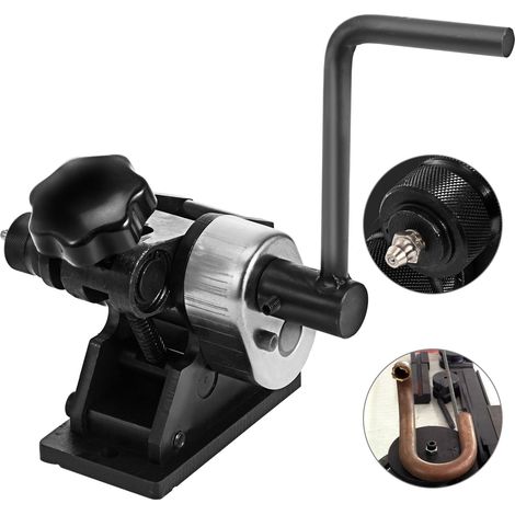 VEVOR Máquina de Doblado de Tuberías 76mm, Máquina curvadora portátil, Curvadora de Tubos, Dobladora de Anillos Acero de Placa Manual 13-1 / 2'' Mango Máquina Roladora 3"