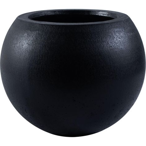 Jardinière en béton, Noire, 40 × 40 × 32 cm (1/5)