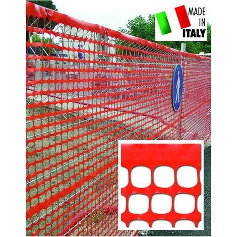 Filet de sécurité pour chantiers – Polyéthylène haute densité – Longueur 50 m – Hauteur 120 cm – Spécifique délimitations zones opérationnelles – Blinky