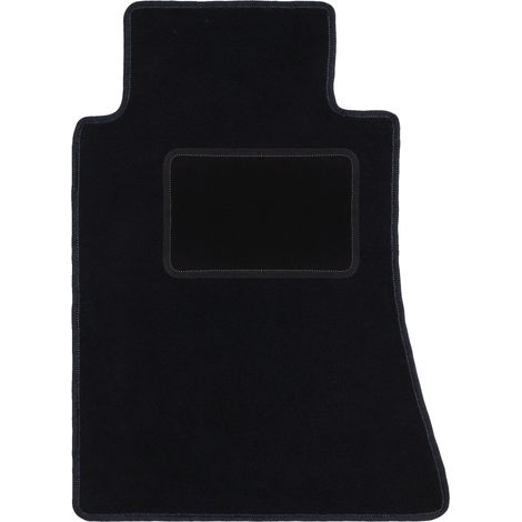 Tapis de sol conducteur en velours noir pour Mercedes Classe E W124 berline et break (1984-1997).