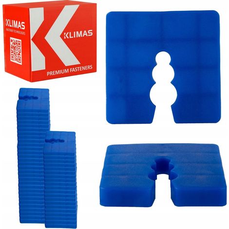 Separadores de plástico de 8 mm, 50 unidades. Tornillos Klimas (1/5)