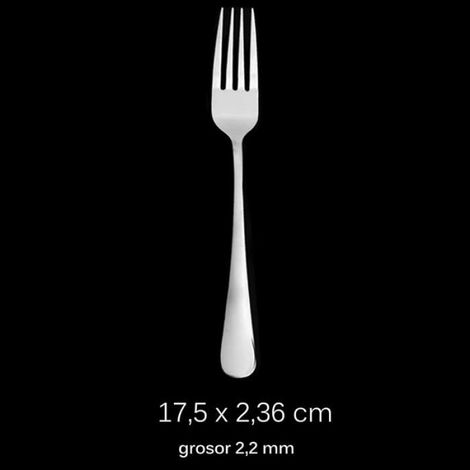 6 Fourchettes de Table,Fourchette à Steak,Fourchette à Fruits,Fourchette à Dessert 17,5 x 2,36 cm en Inoxydable Hautement (1/3)