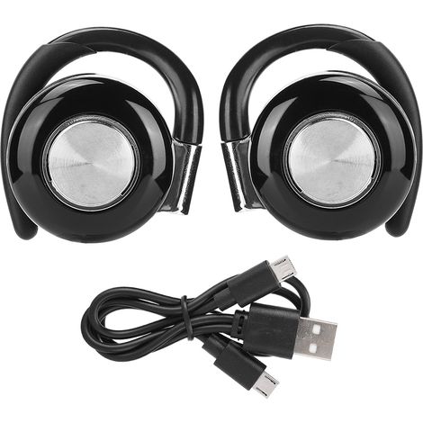 Bluetooth 5.0 TWS-Ohrhörer mit Ohrbügel, kabellosem Stereoklang, Dual-Channel-Funktion und verlängerter Akkulaufzeit – Silber (Weltfarbene Verpackung) (1/5)