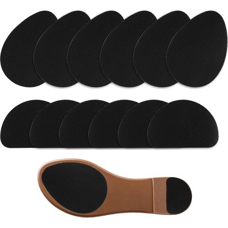 12 Pièces Patin Antiderapant Chaussure, Auto-Adhésives Protections Antidérapantes pour Semelles de Chaussures, Patin Réduction du Bruit Autocollants pour Protéger Chaussures Plates Talons Hauts (1/5)