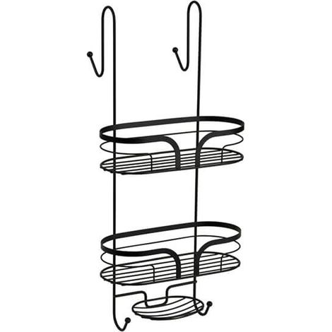 Showerdrape Dante Black Hanging Shower Caddy