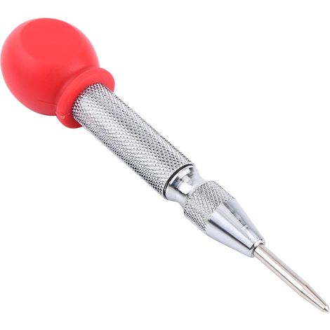 Automatischer, federbelasteter Stempel für präzises Markieren, Gehäuse aus Kohlenstoffstahl (silberfarben) (1/3)