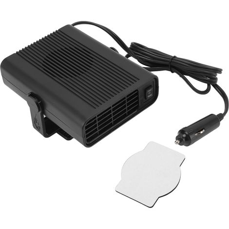 Défroster et désembueur de pare-brise 12V portable pour voiture, allume-cigare, noir (1/3)
