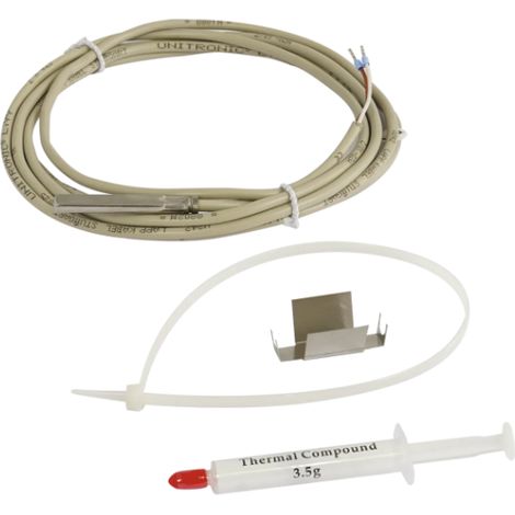 Sonde de contact Pt1000 Ø 6 mm, câble L 2.5 m Caleffi 161012 Noir