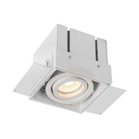 Faretto da incasso Lucide Trimless GU10 5W bianco quadrato
