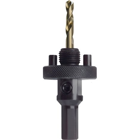 Porte-outil à foret-guide pour scie-cloche bi-métal HSS CO type A2 32-210 mm (1/3)