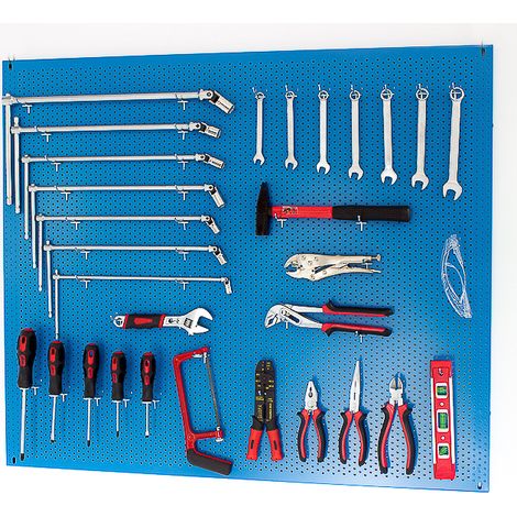PANNELLO DA MURO PER BANCO DA LAVORO BLU RAL 5012 1 mt. SOGI Art. X2-1310B (1/5)
