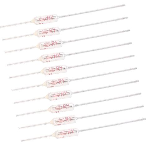 Fusible Thermique Lot de 10 Pcs 250VAC 10A avec Coque Métallique Ignifuge Protection des Circuits Électriques pour Sécurité Domestique (1/5)